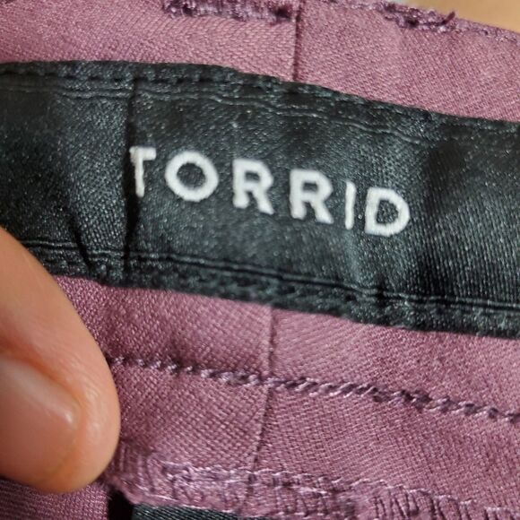 Torrid Purple Stretch Jegging Pants Size 16T - Picture 5 of 9